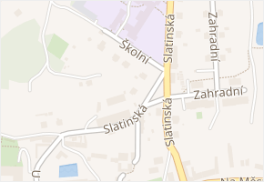 Slatinská v obci Štěkeň - mapa ulice