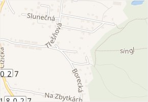 Březová v obci Štěnovice - mapa ulice