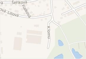 K lomu v obci Štěnovice - mapa ulice