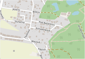 Konvalinková v obci Štěnovice - mapa ulice