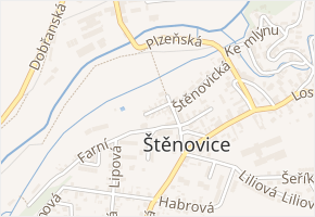 Krátká v obci Štěnovice - mapa ulice