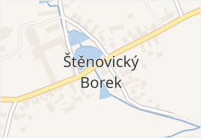 Štěnovický Borek v obci Štěnovický Borek - mapa části obce