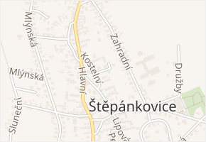 Kostelní v obci Štěpánkovice - mapa ulice