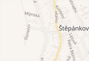 Mlýnská v obci Štěpánkovice - mapa ulice
