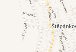 Novodvorská v obci Štěpánkovice - mapa ulice