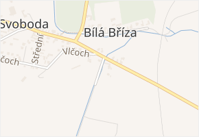 Písečná v obci Štěpánkovice - mapa ulice