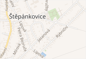 U Dvora v obci Štěpánkovice - mapa ulice