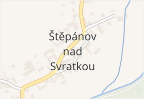 Štěpánov nad Svratkou v obci Štěpánov nad Svratkou - mapa části obce