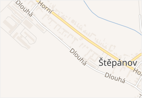 Dlouhá v obci Štěpánov - mapa ulice