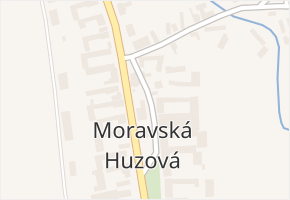 Moravská Huzová v obci Štěpánov - mapa části obce