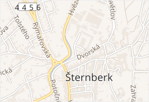 Barvířská v obci Šternberk - mapa ulice
