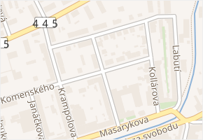 Dr. Hrubého v obci Šternberk - mapa ulice