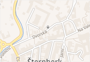 Dvorská v obci Šternberk - mapa ulice