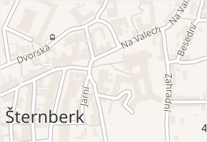 Horní náměstí v obci Šternberk - mapa ulice