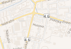 Husova v obci Šternberk - mapa ulice