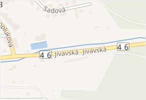 Jívavská v obci Šternberk - mapa ulice