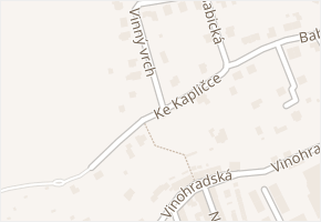 Ke Kapličce v obci Šternberk - mapa ulice