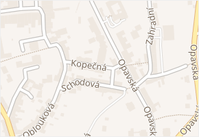 Kopečná v obci Šternberk - mapa ulice