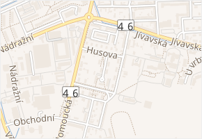 Kozinova v obci Šternberk - mapa ulice