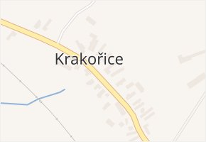 Krakořice v obci Šternberk - mapa části obce