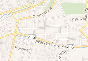 Křížkovského v obci Šternberk - mapa ulice