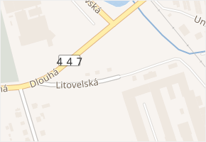 Litovelská v obci Šternberk - mapa ulice