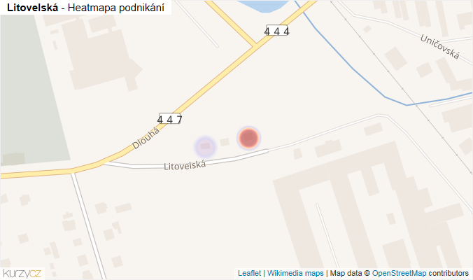 Mapa Litovelská - Firmy v ulici.