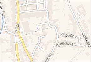 Na Pláni v obci Šternberk - mapa ulice