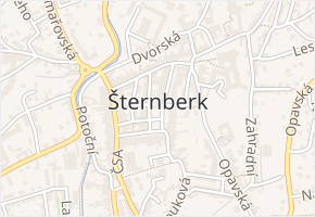 Návrší v obci Šternberk - mapa ulice