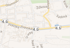 Palackého v obci Šternberk - mapa ulice