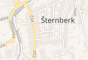 Partyzánská v obci Šternberk - mapa ulice