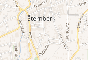 Pekařská v obci Šternberk - mapa ulice