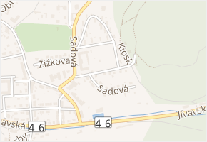 Pod kioskem v obci Šternberk - mapa ulice