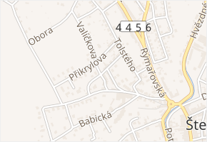 Rostislavova v obci Šternberk - mapa ulice
