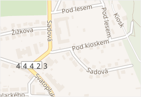 Sadová v obci Šternberk - mapa ulice