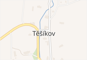 Těšíkov v obci Šternberk - mapa části obce