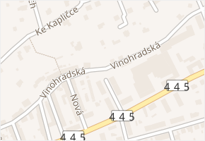 Vinohradská v obci Šternberk - mapa ulice