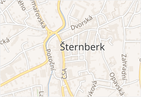 Vodní v obci Šternberk - mapa ulice