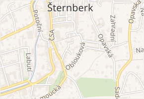 Ztracená v obci Šternberk - mapa ulice
