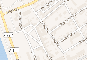 Dlouhá v obci Štětí - mapa ulice