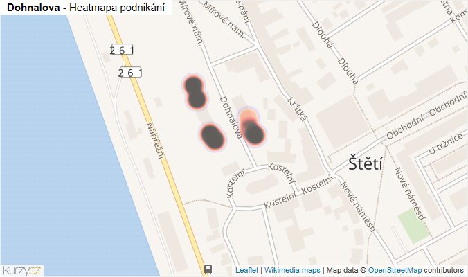 Mapa Dohnalova - Firmy v ulici.