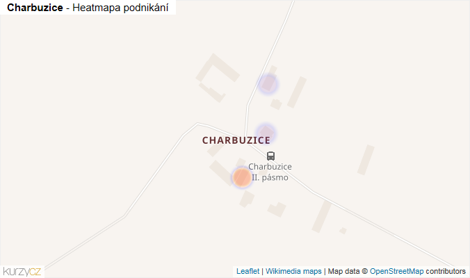 Mapa Charbuzice - Firmy v části obce.