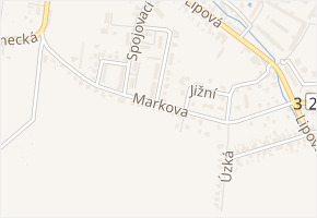 Markova v obci Stěžery - mapa ulice