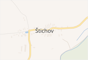 Štichov v obci Štichov - mapa části obce