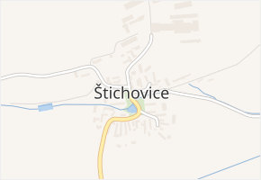 Štichovice v obci Štichovice - mapa části obce