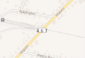Hlavní v obci Štítina - mapa ulice