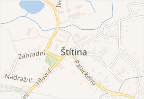 Štítina v obci Štítina - mapa části obce