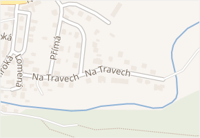 Na Travech v obci Štíty - mapa ulice