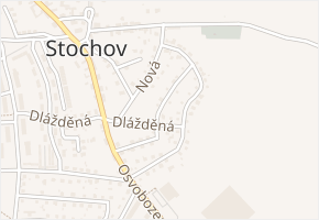 Boženy Němcové v obci Stochov - mapa ulice