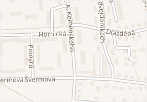 J. A. Komenského v obci Stochov - mapa ulice